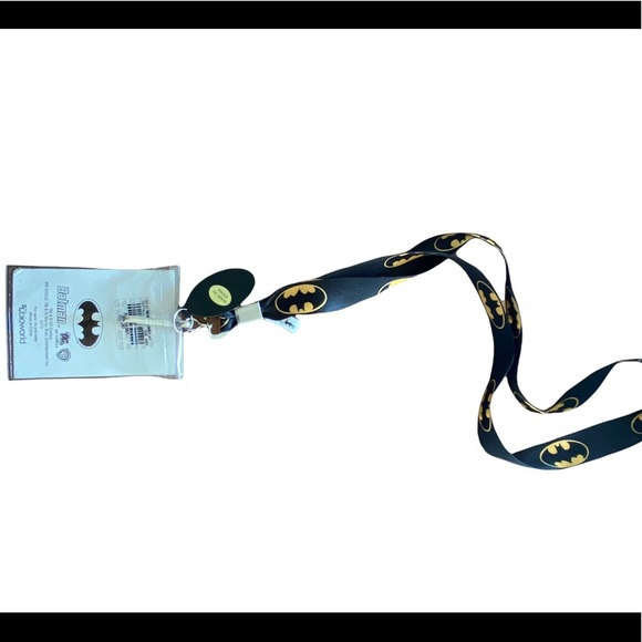 {Batman} Bundle pack- drawstring bag, chrome car decal and Lanyard nwt - Picture 4 of 8